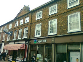 Joseph Banks 1775 palace, now flats, shops and a bank