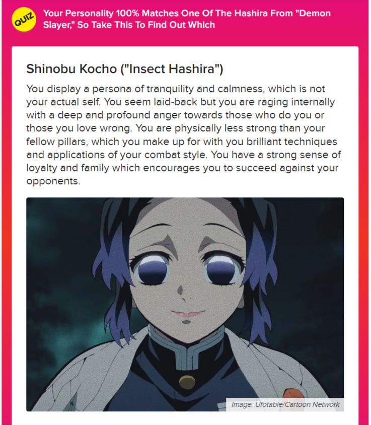 Disqus - Your Personality 100% Matches One Of The Hashira From "Demon