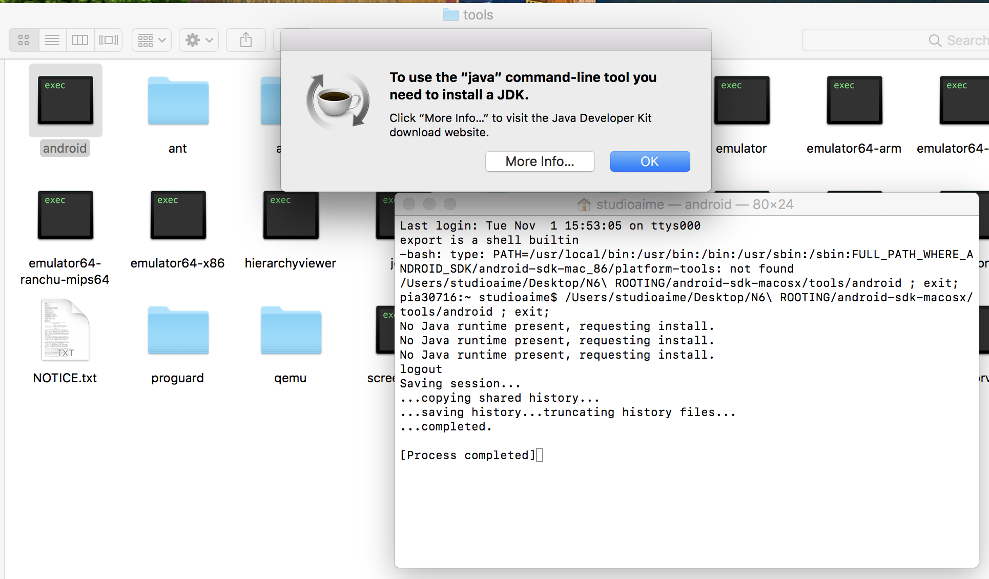 mac install adb