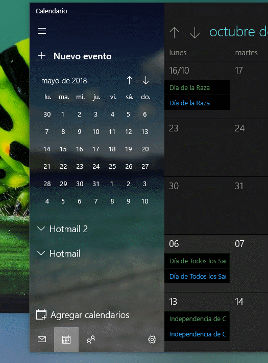 Correo y Calendario abrazan Fluent Design en una nueva actualización en Skip Ahead
