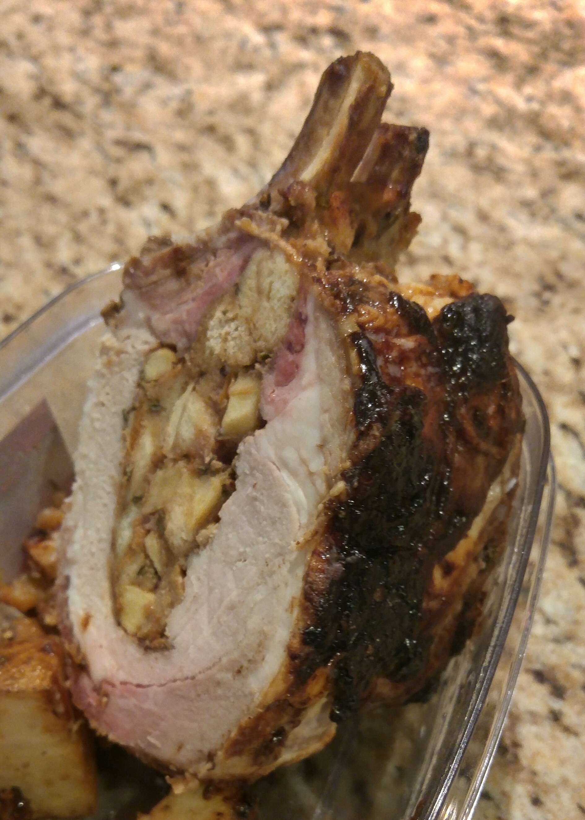 Apple-Stuffed Pork Rib Roast Recipe