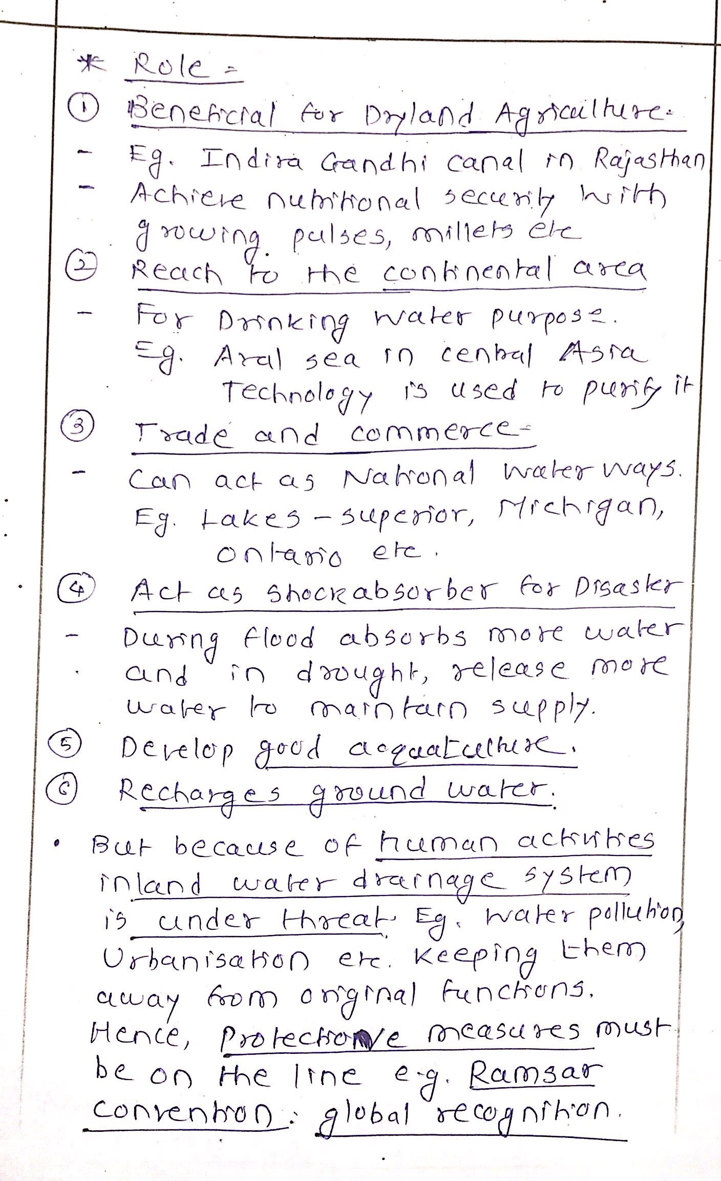 Day 14 â€“ Q 2. What is inland drainage? Illustrate with examples