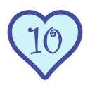 10 + upvotes badge