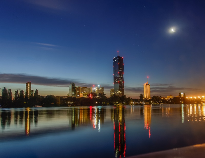 Tips for Shooting Cityscapes Through a Window at Blue Hour