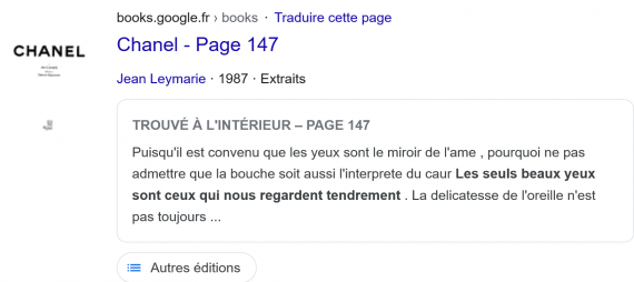 Les Seuls Beaux Yeux Sont Ceux Qui Nous Regardent Coco Chanel Les Seuls Beaux Yeux Sont Ceux Qui Nous Regardent Coco Chanel