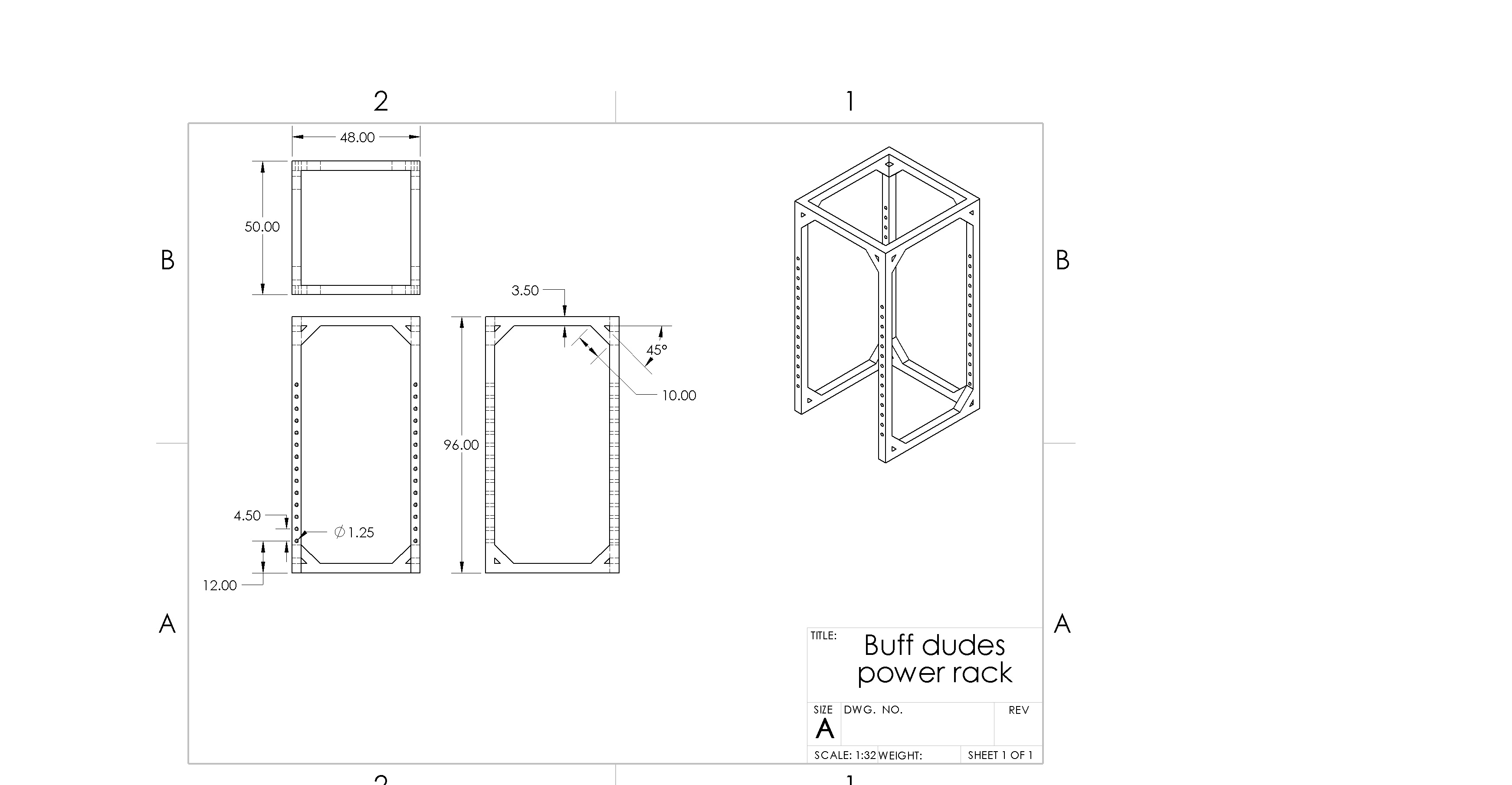 Buff dudes discount power rack plans