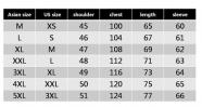 China Clothing Size Conversion Chart