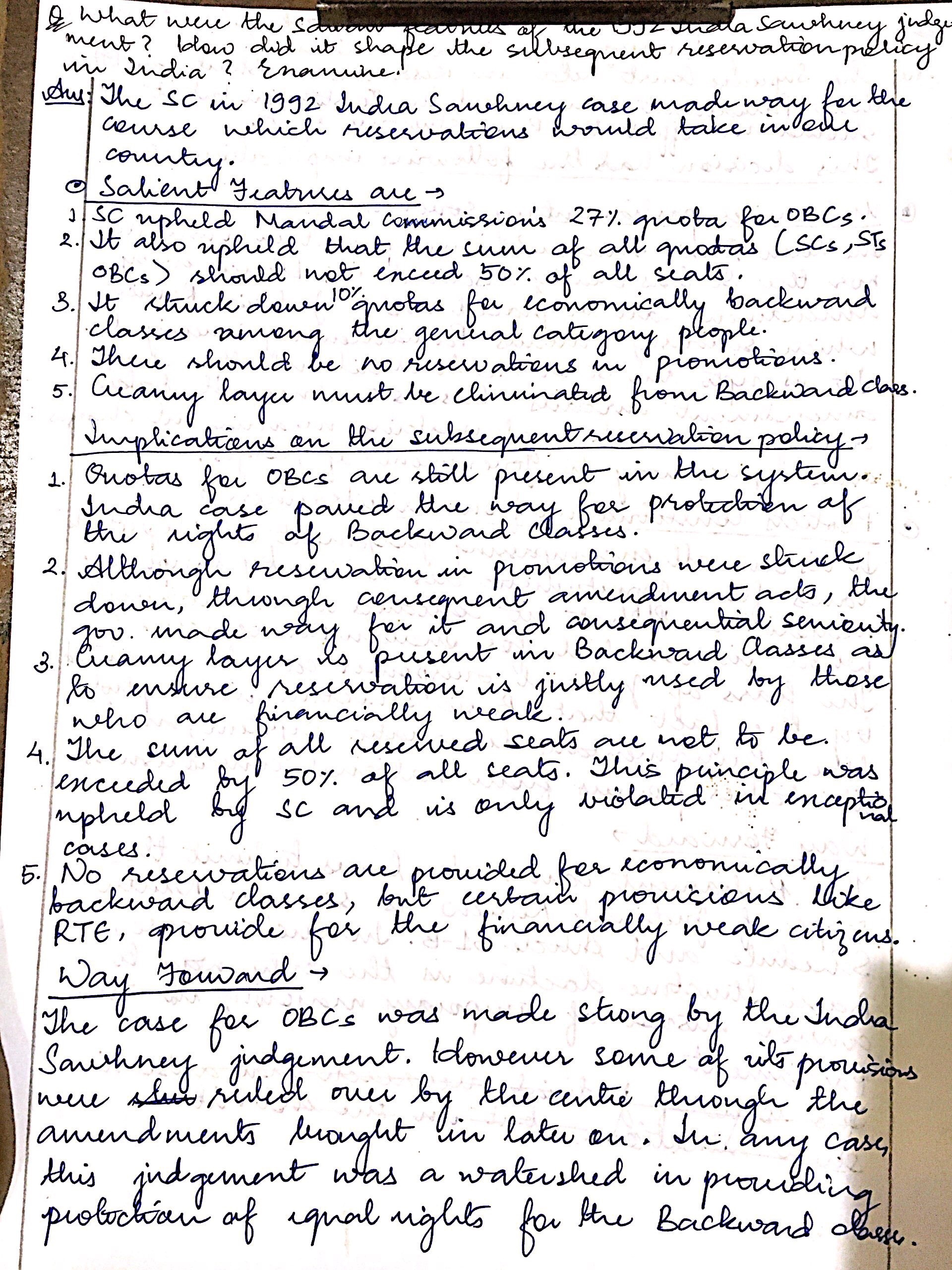 indira sahni case