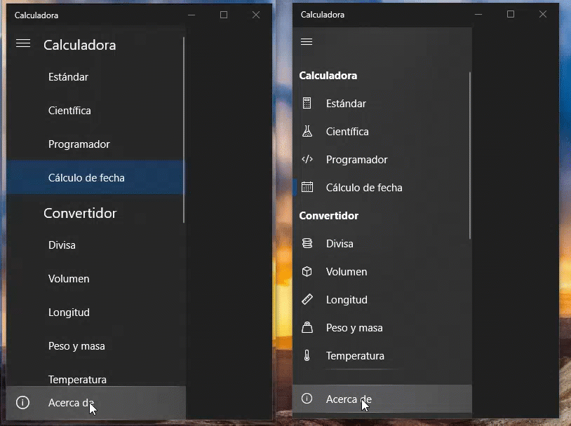 Calculadora de Windows 10 ahora con iconos y mejoras de diseño (Insider)