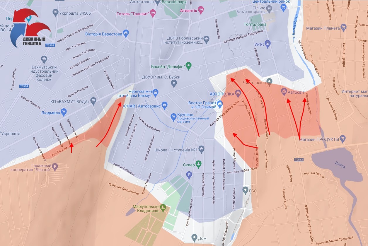 Карта диванного генштаба