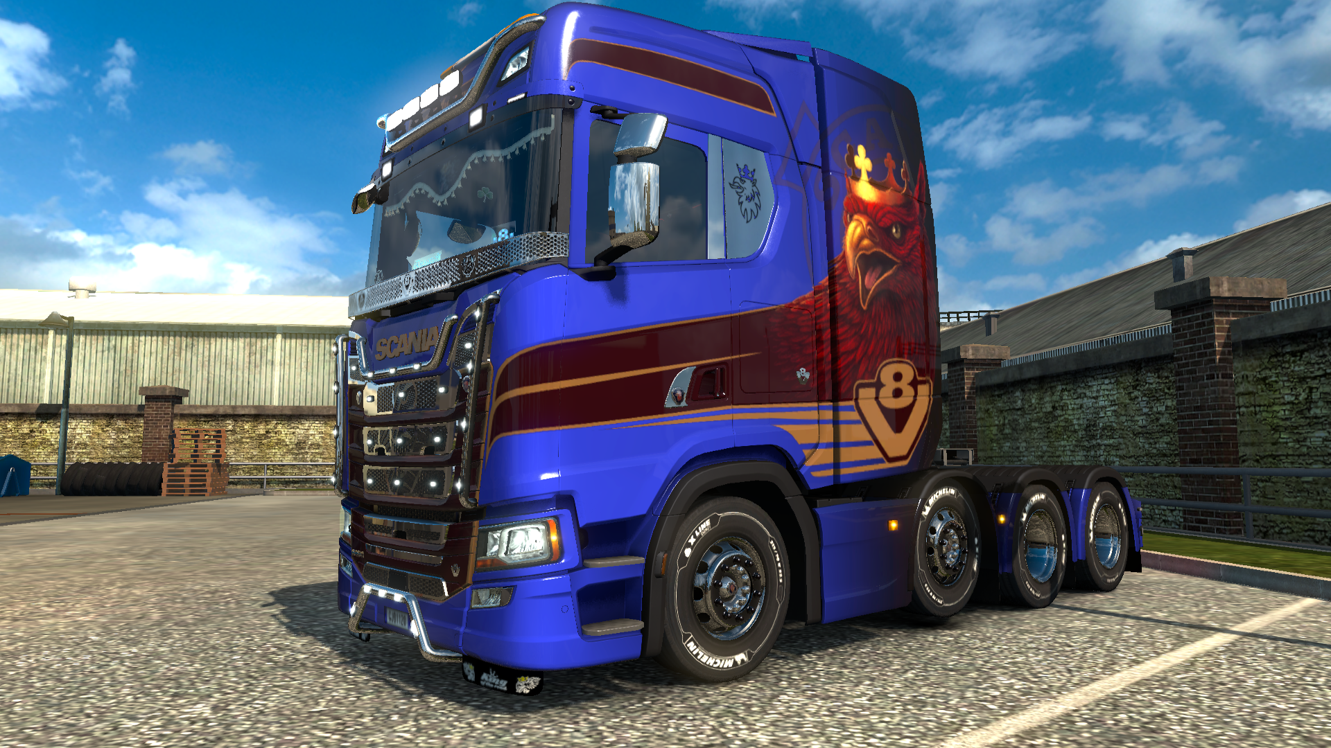 Euro Truck Simulator 2 Introducing 8x4 chassis for Scania R and S
