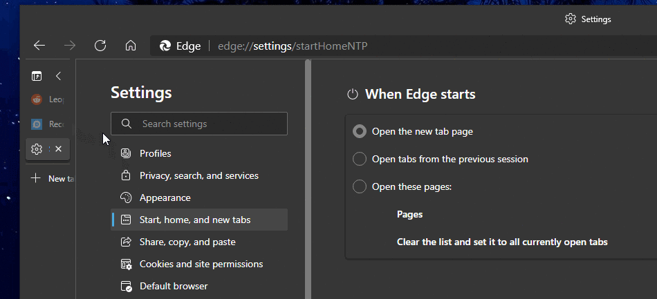 Microsoft Edge Canary makes Vertical Tabs panel more flexible - OnMSFT.com - March 1, 2021