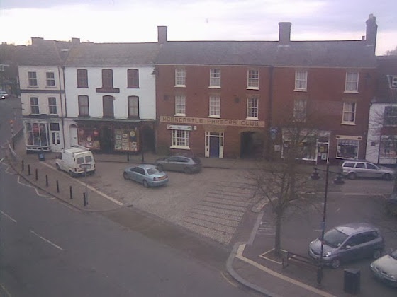 Horncastle Market panorama showing the tall type of buildings of the 17th and 18th centuries