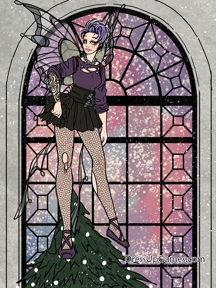 Goth Fairy Holiday Edition Dress Up Game