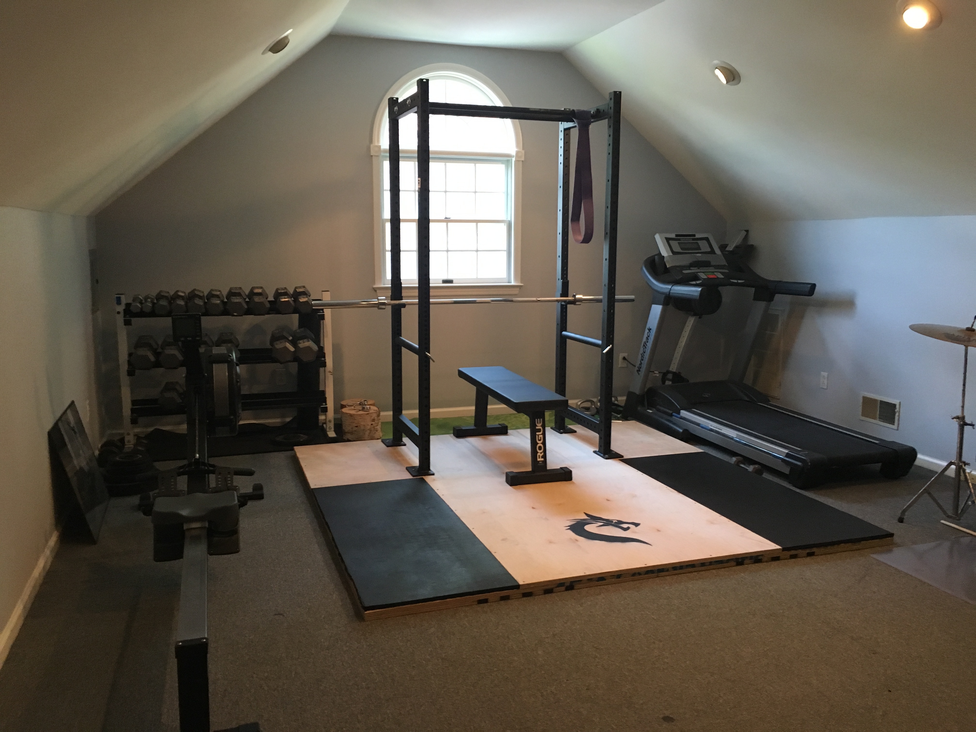 DIY Weightlifting Platform with Squat Stand Attached Garage Gym Reviews