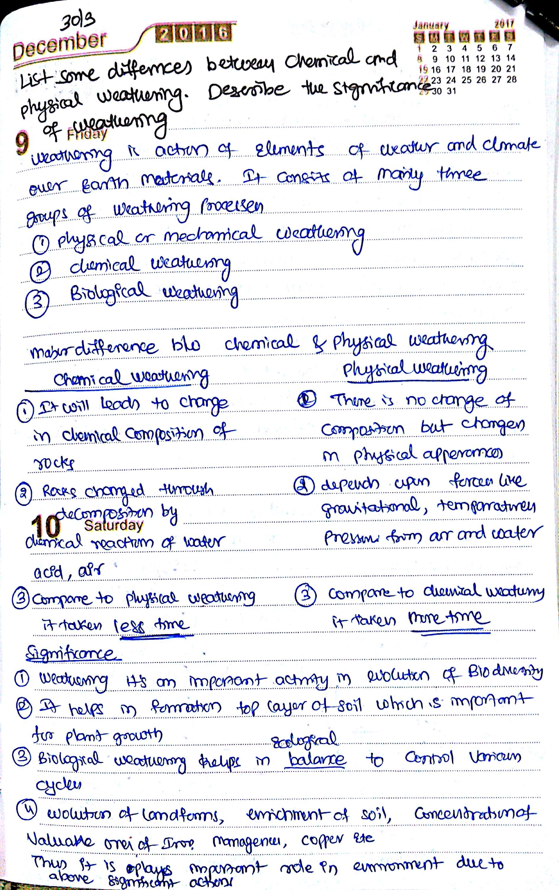 list-some-differences-between-chemical-and-physical-weathering