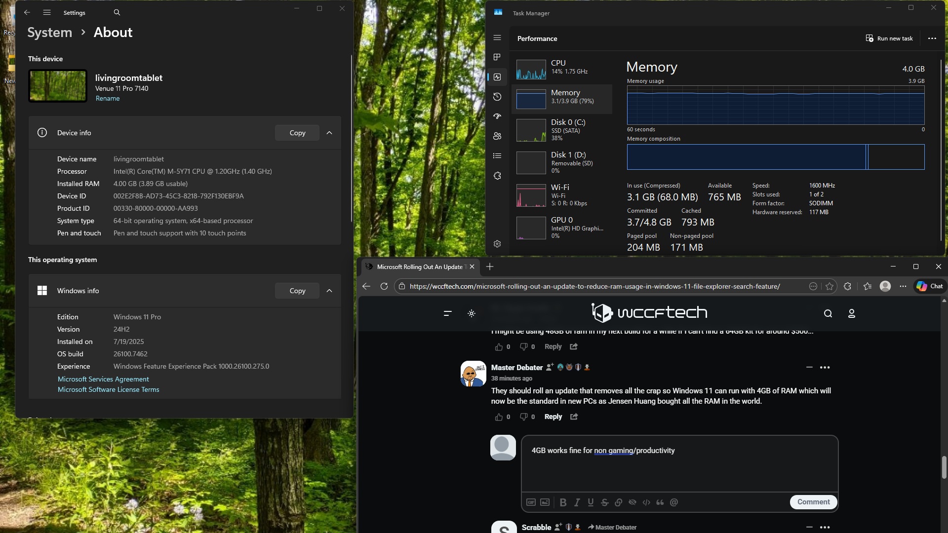 Discussion Microsoft Rolling Out An Update To Reduce RAM Usage In