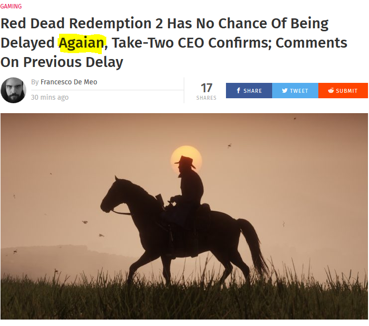 Discussion: Red Dead Redemption 2 Has No Chance Of Being Delayed Agaian ...