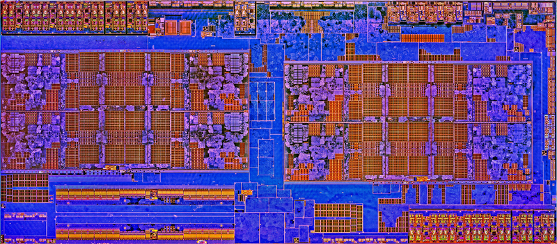 Zen 2 Layout AMD, CPU Zen 2 con processo produttivo a 7nm in arrivo nel 2019