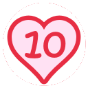 10 + upvotes badge