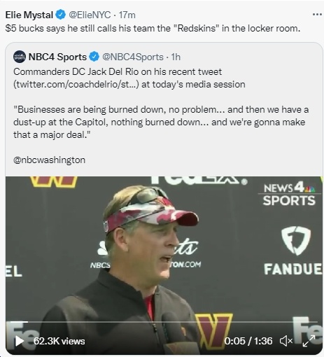 After “Commanders” Defensive Coordinator's Outrageous Comments Calling the  1/6 Violent Insurrection a Mere “Dustup” and Absurdly Claiming Black Lives  Matter Is Worse, VA Sen. Jeremy McPike Switches to “NO” on the Stadium