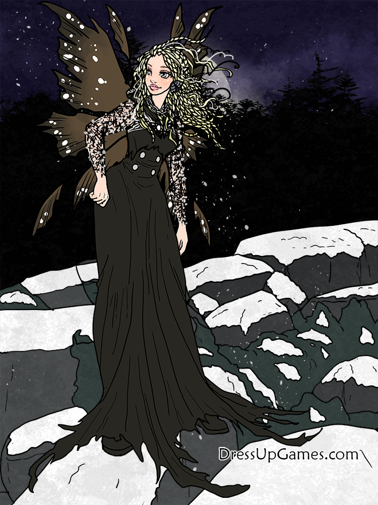 Goth Fairy Holiday Edition Dress Up Game