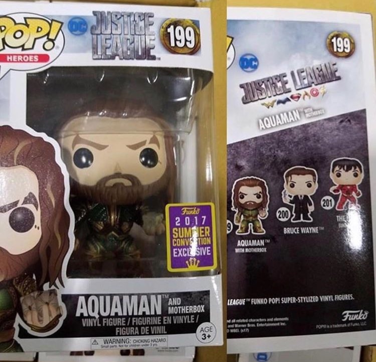 MERCHANDISE: Justice League Funko POP!: 'Aquaman with Mother Box' and ...