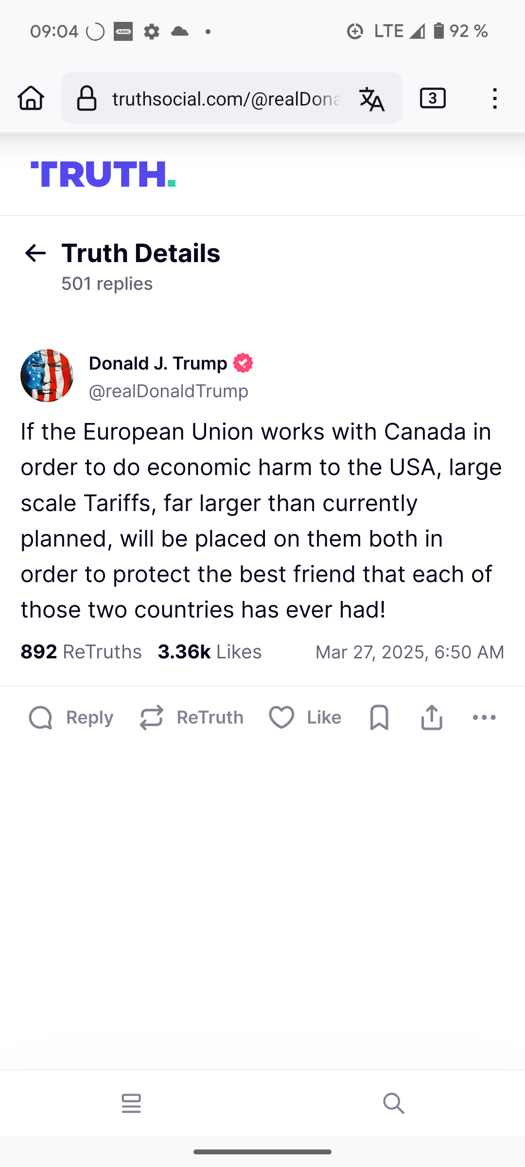 Discussion Markets Recoil In Horror As Trump Imposes Recession