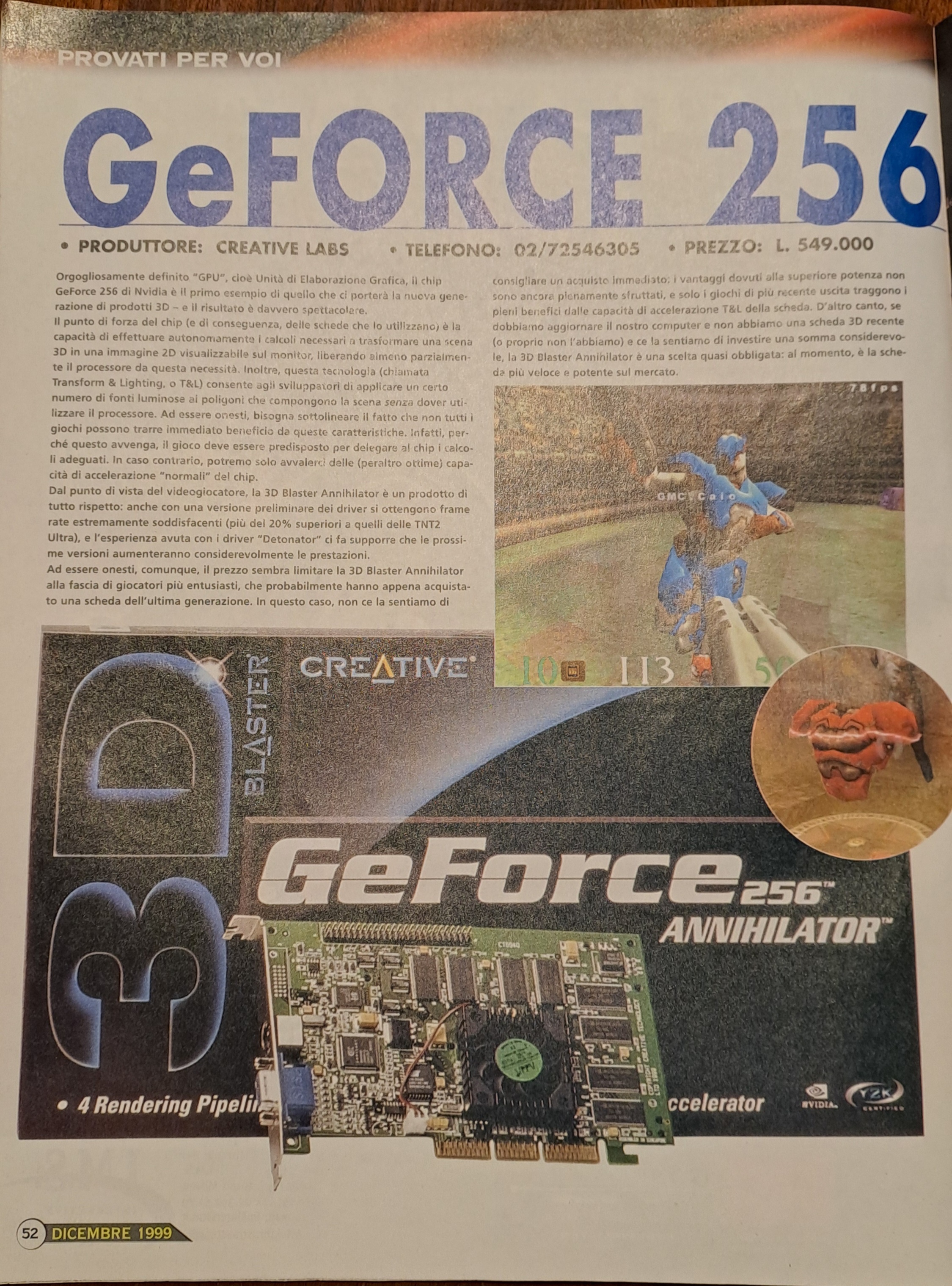 NVIDIA GeForce 256, compie 25 anni la prima GPU che ha rivoluzionato il ...