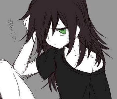 Anime Male Long Black Hair