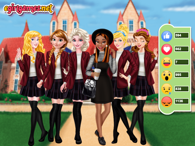 Tiana Back to School Dress Up Game