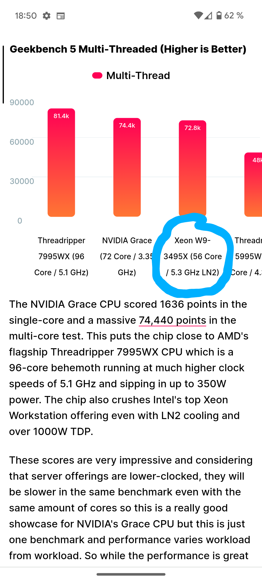 Discussion: NVIDIA's 72-Core Grace 