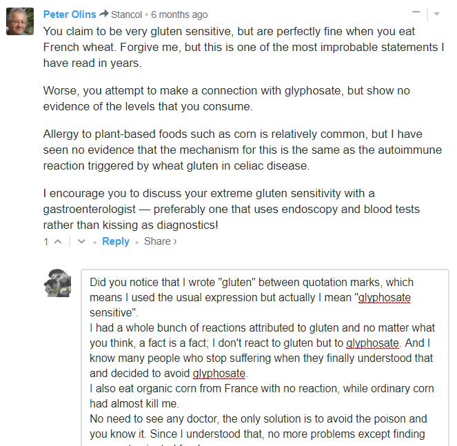 Do GMO foods or glyphosate cause gluten allergies? Literacy