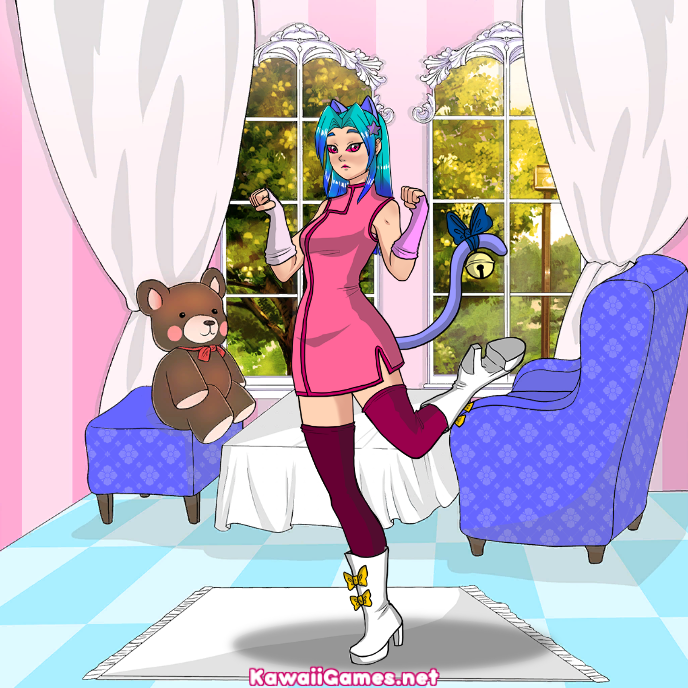 Kawaii Kitty Cat Girl Dress Up Game