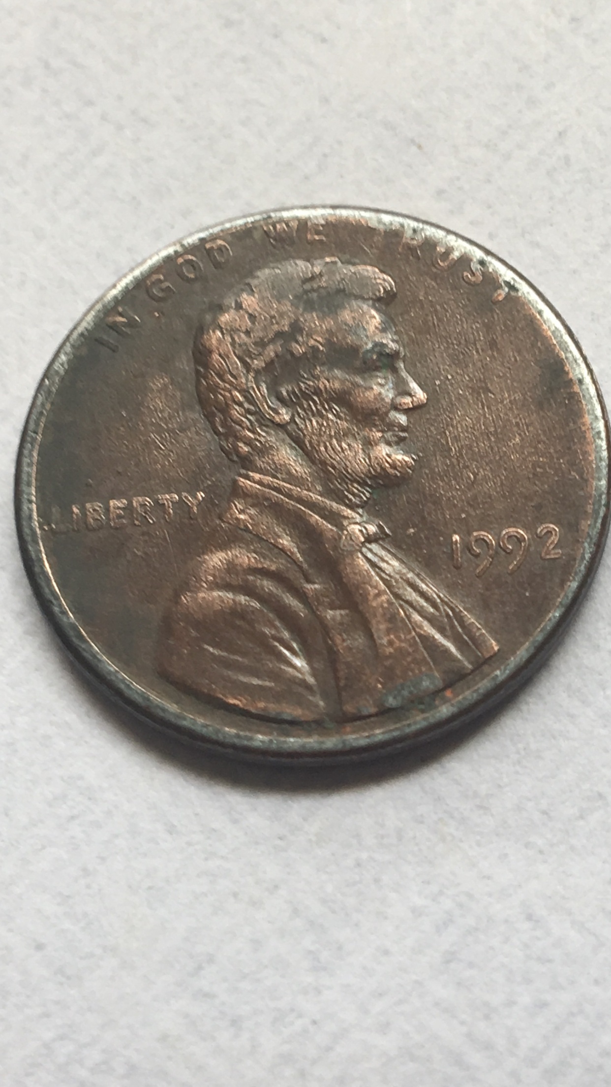 1992 Wide Am Penny Value No Mint Mark - hdysk7v