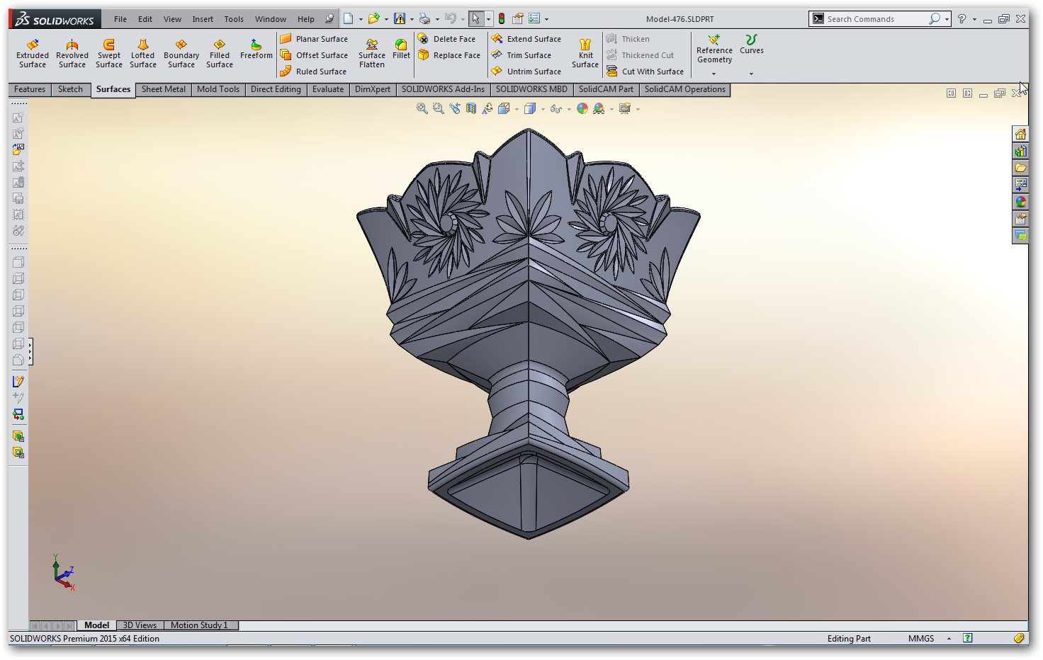 Веревка в solidworks