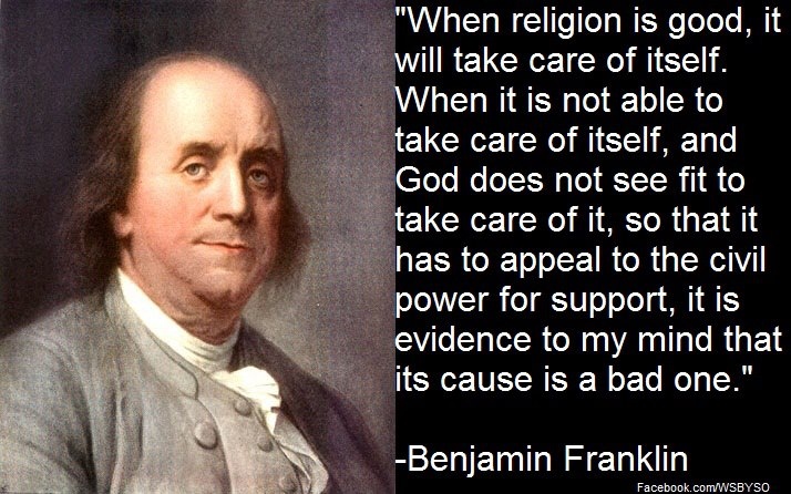 Freedom Of Religion Benjamin Franklin Summary