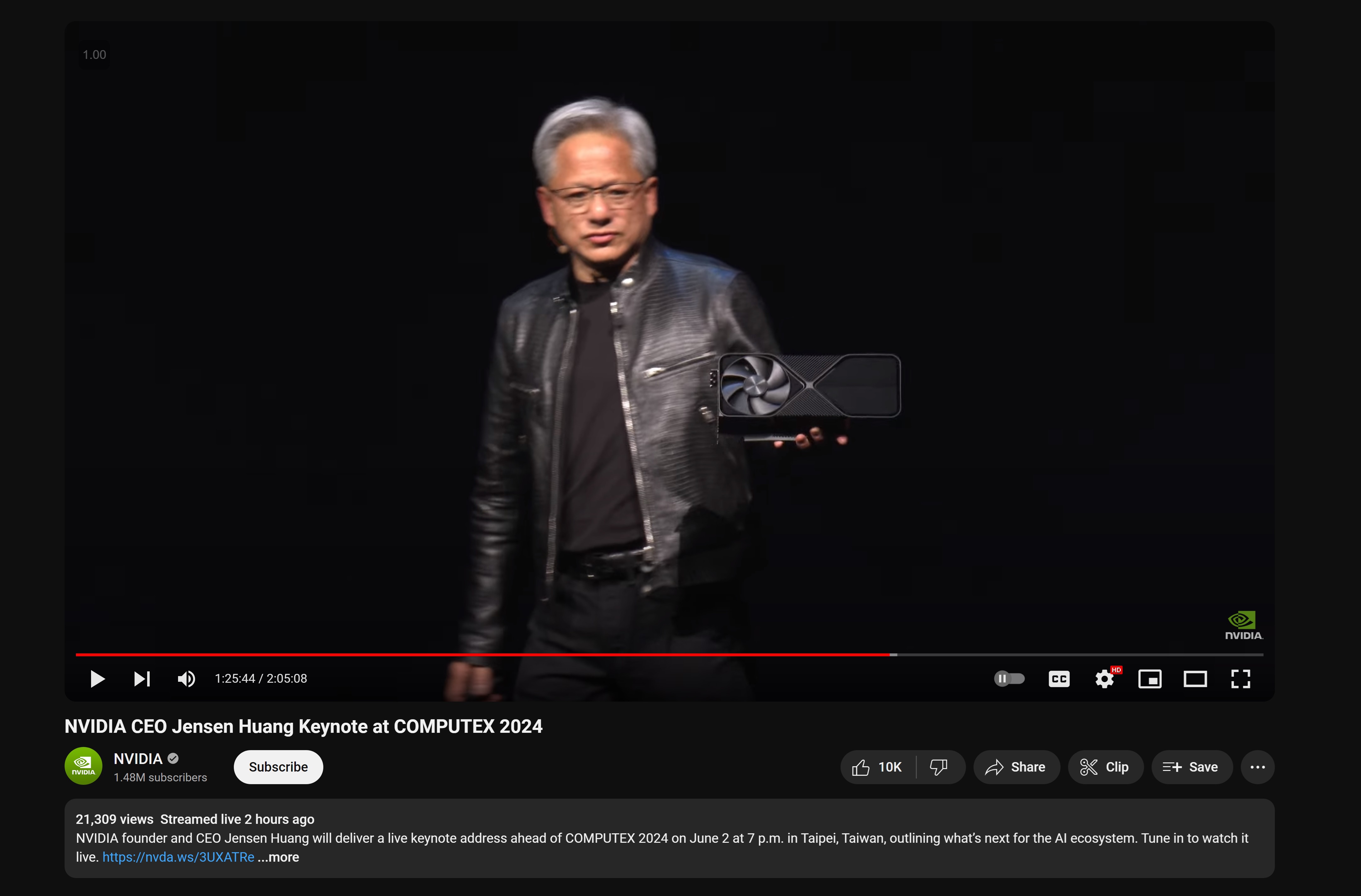 Discussion: Watch The NVIDIA CEO, Jensen Huang, Computex 2024 Keynote ...