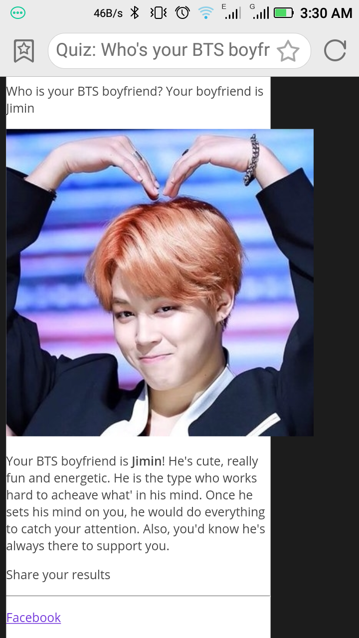 Quiz Who's your BTS boyfriend? (Updated!)