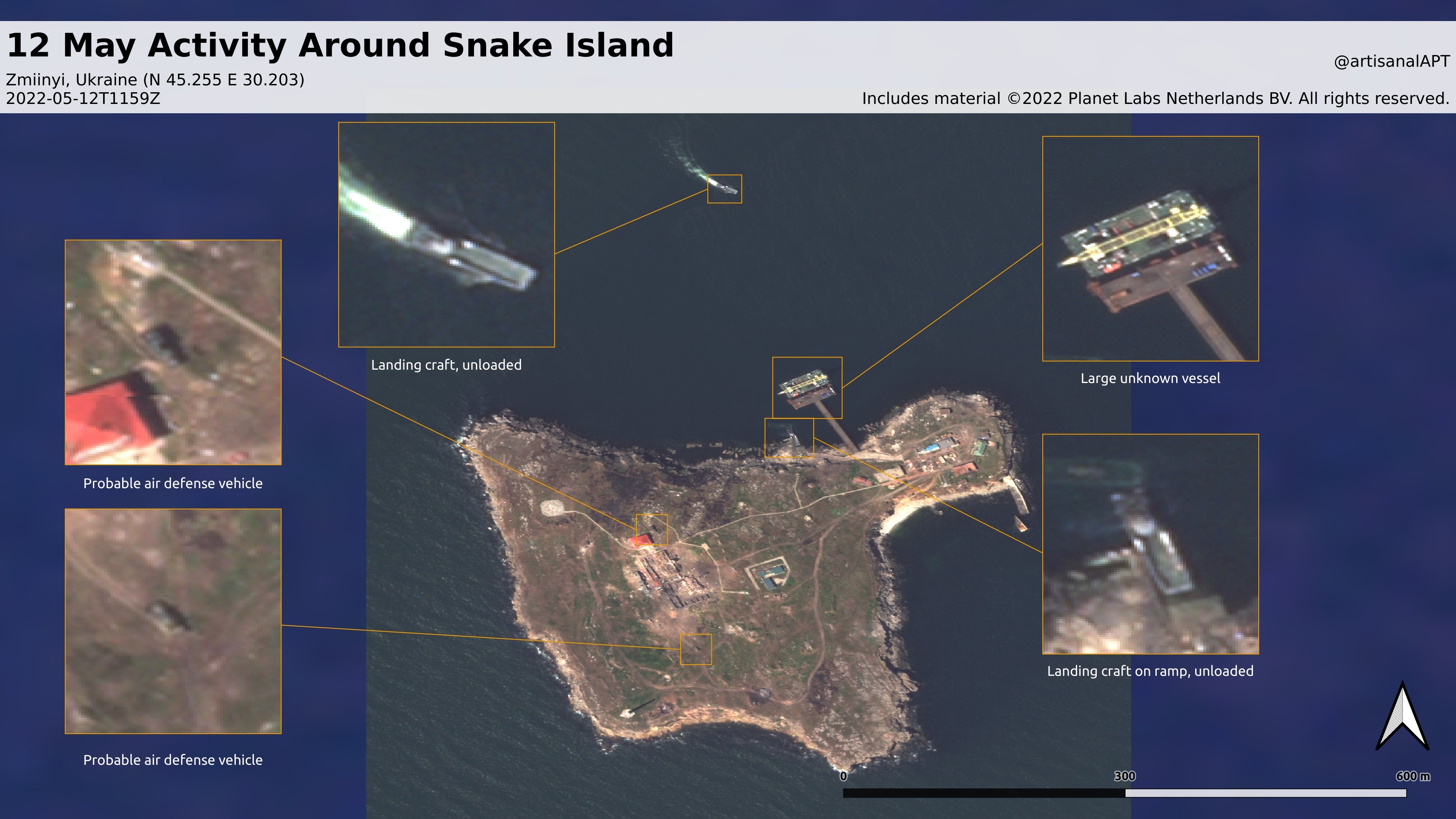 Остров змеиный со спутника