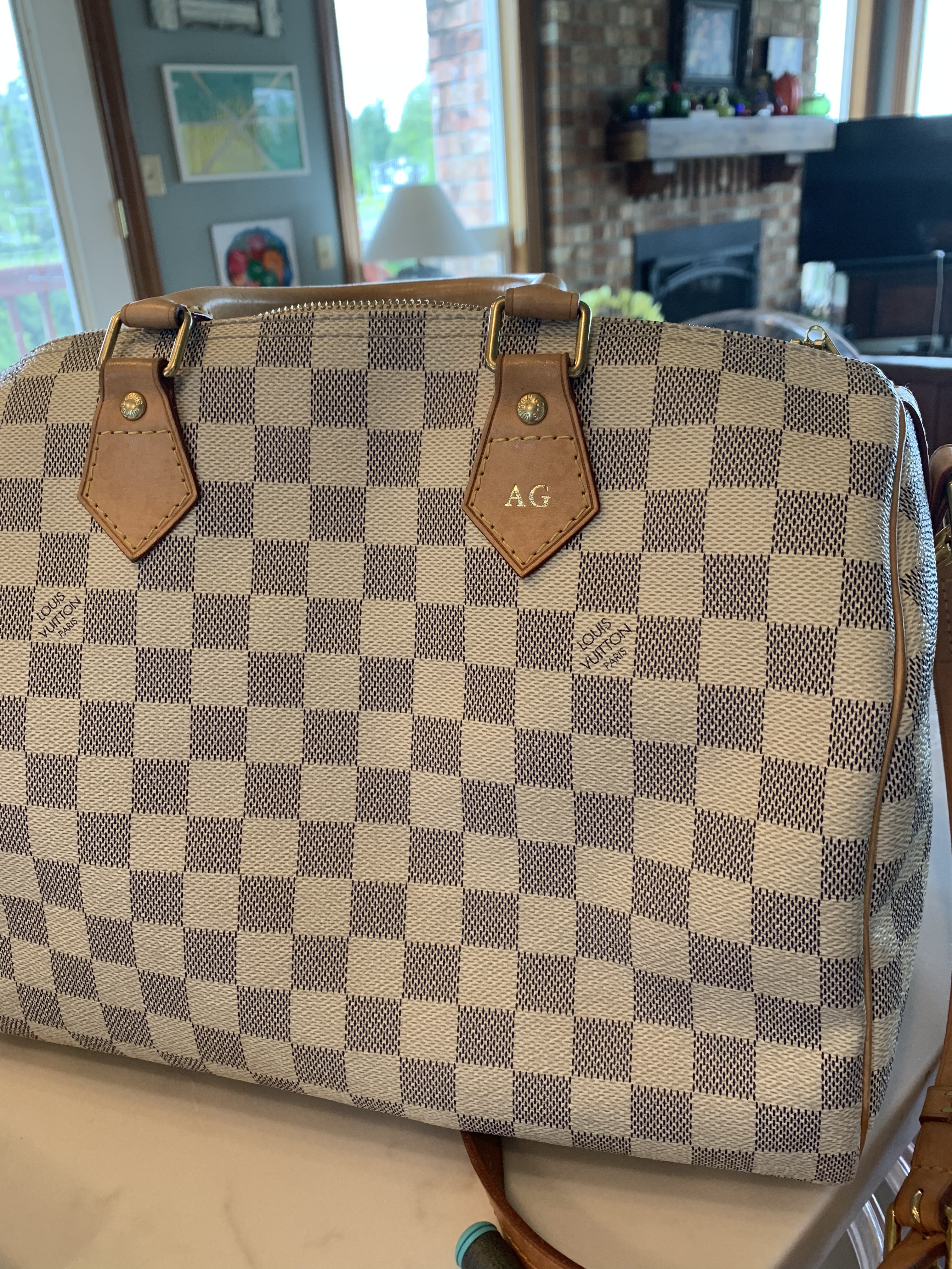 louis vuitton bag with initials