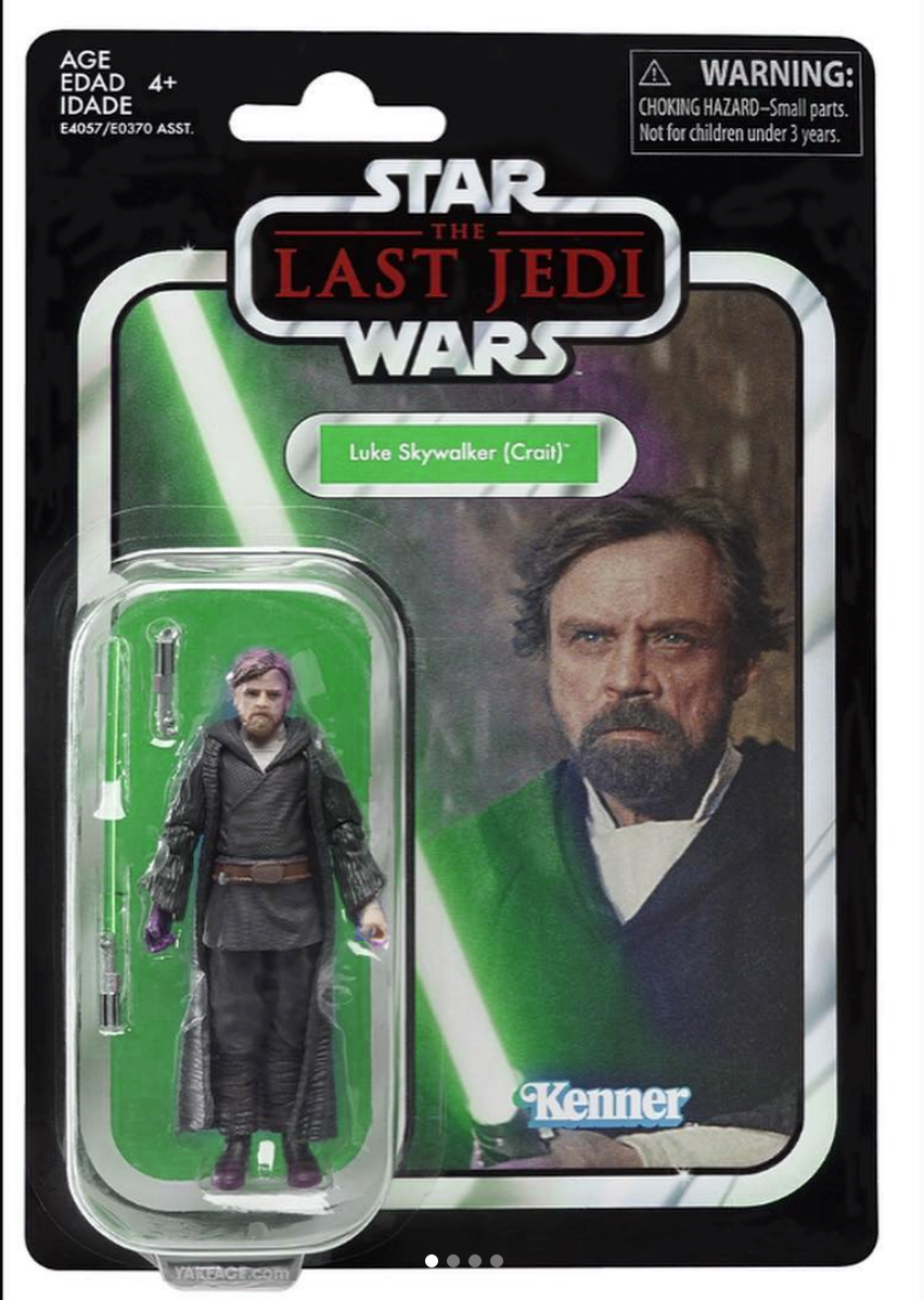 Luke skywalker hot sale crait figure